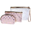 Juleeze JZSET0001P Косметичка розовая (набор из 3) 23x17 - 20x13 - 18x12 см