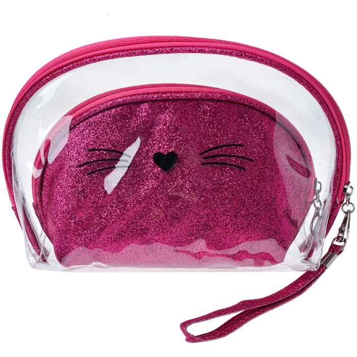 Juleeze JZSET0002F Косметичка розовая (комплект из 2) 24x15 - 19x12 см