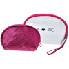 Juleeze JZSET0002F Косметичка розовая (комплект из 2) 24x15 - 19x12 см