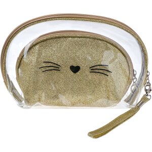 Juleeze JZSET0002GO Косметичка золотого кольору (набір з...