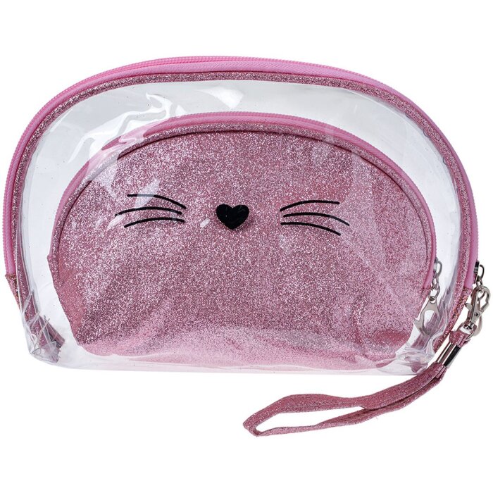 Juleeze JZSET0002P Косметичка розовая (комплект из 2) 24x15 - 19x12 см