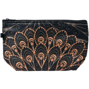Туалетна сумка Juleeze JZTB0045 чорний, бежевий 22x13x18 см