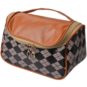 Juleeze JZTB0055 Туалетная сумка женская черная, бежевая 22x13x14 см