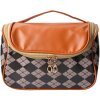 Juleeze JZTB0055 Туалетная сумка женская черная, бежевая 22x13x14 см