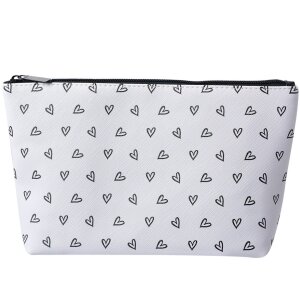Туалетна сумка Juleeze JZTT0009-01 Біла, чорна 26x6x16 см