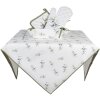 Clayre & Eef OLF15 Скатерть бежево-зеленая 150x150 см
