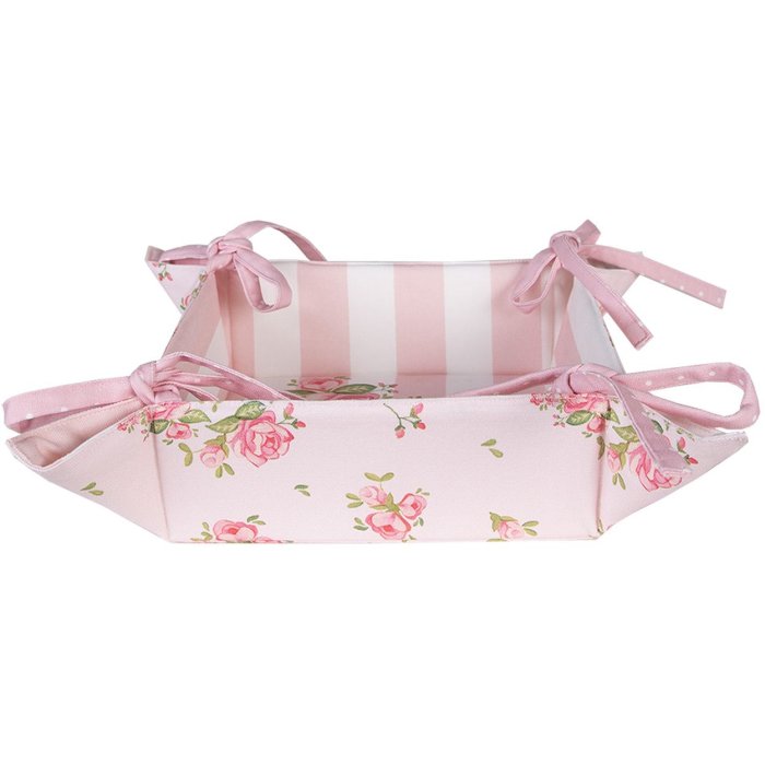 Кошик для хліба Clayre & Eef SWR47 рожевий 35x35x8 см