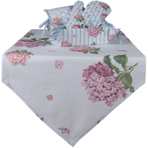Clayre & Eef VTG65 Настольная скатерть розовая 50x160 см