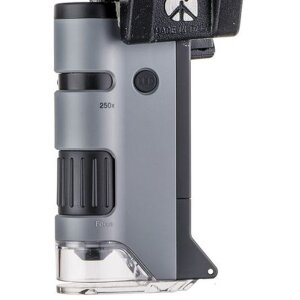Ручной микроскоп Carson MP-250 MicroFlip 100-200x адаптер для смартфона