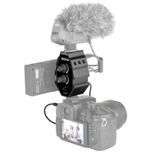 Boya BY-MP4 аудио адаптер для смартфона DSLR видеокамеры...
