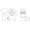 Комплект для установки конуса 25-30 мм с кольцевым кронштейном Dual-T черный