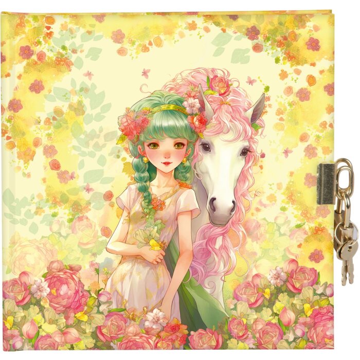 Ежедневник Goldbuch с замком Akira 16,5x16,5 см 96 белых страниц