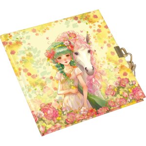 Ежедневник Goldbuch с замком Akira 16,5x16,5 см 96 белых страниц