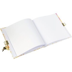 Ежедневник Goldbook с замком Resting Sun 16,5x16,5 см золотое тиснение