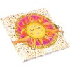 Ежедневник Goldbook с замком Resting Sun 16,5x16,5 см золотое тиснение
