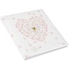 Золота книга Весільна гостьова книга Золоте серце 23x25 см 176 сторінок
