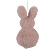 Clayre & Eef 65360 Декоративний кулон кролик 6x2x11 см Рожевий