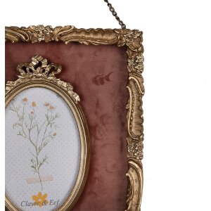 Фоторамка Clayre & Eef 2F1052 23x3x28 см / 10x15 см, колір золото