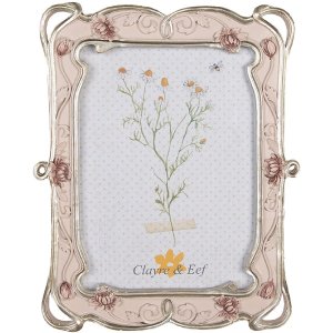 Clayre & Eef 2F1056 Фоторамка 19x2x24 см / 13x18 см Розовый