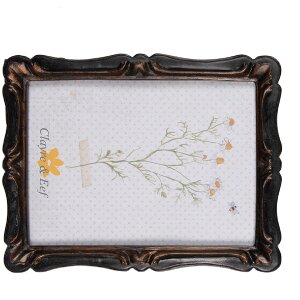 Clayre & Eef 2F1068 Фоторамка 16x2x21 см / 13x18 см черно-коричневая