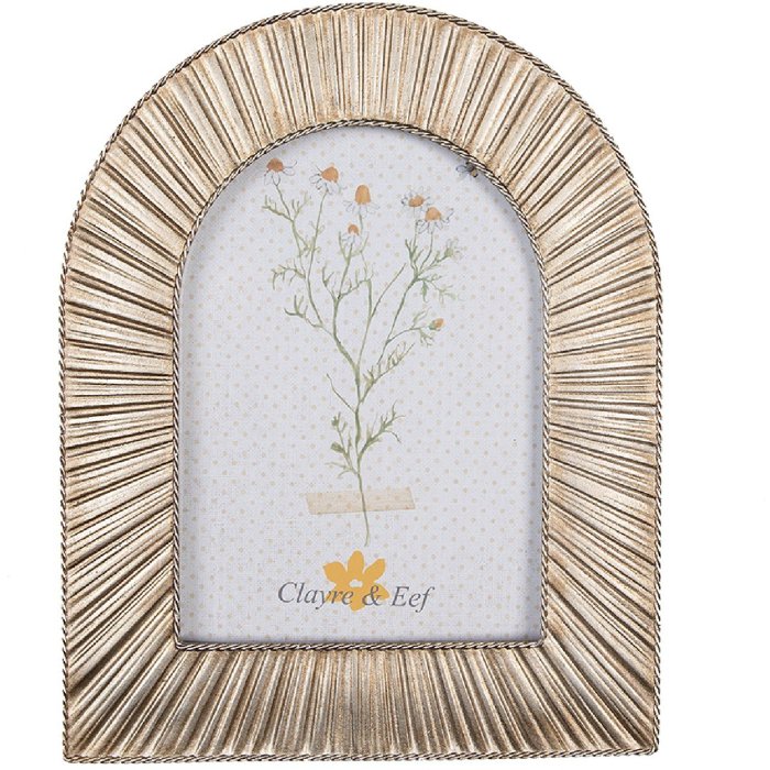 Clayre & Eef 2F1069 Фоторамка 18x2x22 см / 10x15 см золотого цвета