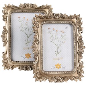 Clayre & Eef 2F1071 Фоторамка 17x2x22 см / 10x15 см золотого цвета
