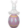 Clayre & Eef 5MG0027 Украшение Кролик 41x39x91 см белый фиолетовый