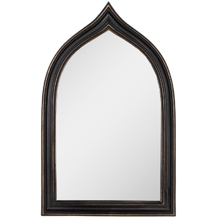 Дзеркало Clayre & Eef 62S287 17x2x26 см Коричневий чорний