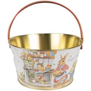 Clayre & Eef 6BL0107 Корзина Ø 19x10 см Белая