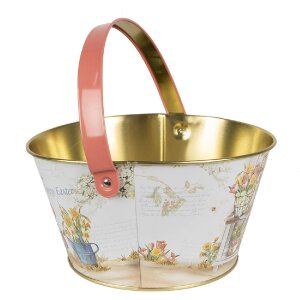 Clayre & Eef 6BL0107 Корзина Ø 19x10 см Белая