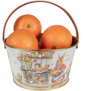 Clayre & Eef 6BL0107 Корзина Ø 19x10 см Белая