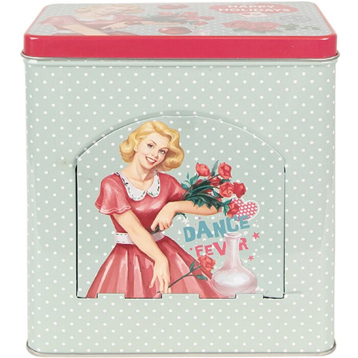 Бляшанка Clayre & Eef 6BL0125 Зелена 16x10x18 см