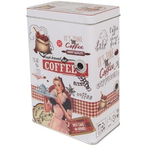 Clayre & Eef 6BL0128 Бляшанка Олово Білий Червоний 8x12x19 см