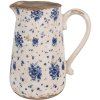 Clayre & Eef 6CE1660L Декоративный кувшин 21x15x23 см бежево-голубой