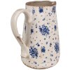Clayre & Eef 6CE1660L Декоративный кувшин 21x15x23 см бежево-голубой