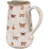Clayre & Eef 6CE1663M Декоративный кувшин 16x12x18 см бежево-розовый