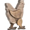 Clayre & Eef 6H2321 Декоративна курка 23x12x28см коричнева - стильна прикраса заміського будинку