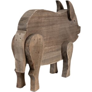 Clayre & Eef 6H2322 Декоративная свинья коричневая 42x9x28 см
