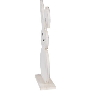 Clayre & Eef 6H2326 Декоративный кролик белый 10x5x26 см