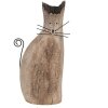 Clayre & Eef 6H2330 Декоративний кіт коричневий 14x7x26 см