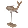 Clayre & Eef 6H2354 Декоративная акула коричневая 34x8x39 см Морской аксессуар для дома