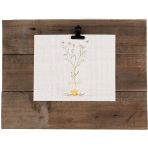 Фоторамка Clayre & Eef 6H2368 з затискачем коричнева...