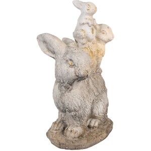 Clayre & Eef 6MG0032 Декоративный кролик 27x18x43 см коричнево-бежевый