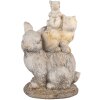 Clayre & Eef 6MG0032 Декоративный кролик 27x18x43 см коричнево-бежевый