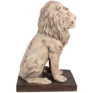 Clayre & Eef 6MG0043 Украшение Лев в стиле барокко бежевый 30x23x45 см