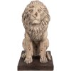 Clayre & Eef 6MG0043 Украшение Лев в стиле барокко бежевый 30x23x45 см
