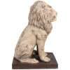 Clayre & Eef 6MG0043 Украшение Лев в стиле барокко бежевый 30x23x45 см