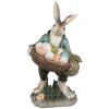 Clayre & Eef 6PR4028 Декоративный кролик 18x16x32 см коричнево-зеленый