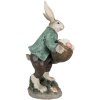 Clayre & Eef 6PR4028 Декоративный кролик 18x16x32 см коричнево-зеленый