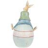 Clayre & Eef 6PR4029 Декоративный кролик коричнево-голубой 15x12x25 см